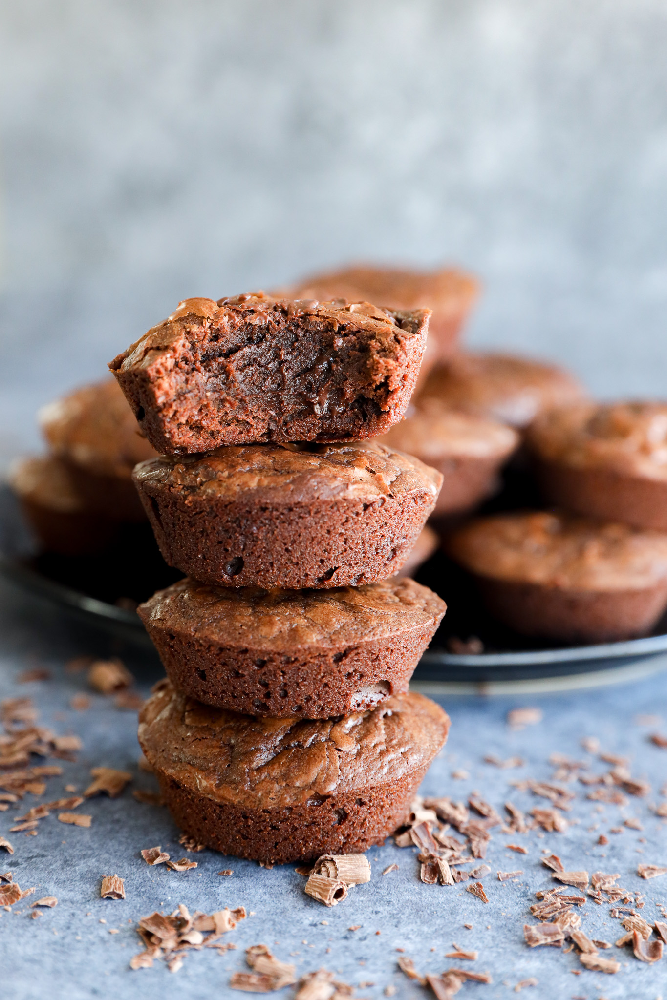 Easy One-Pan Fudgy Brownie Bites with Shiny Tops